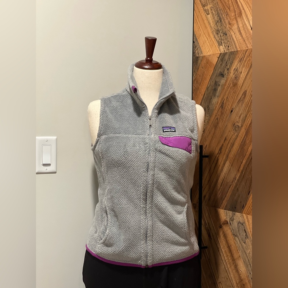Gray Patagonia Fleece Vest Women’s M